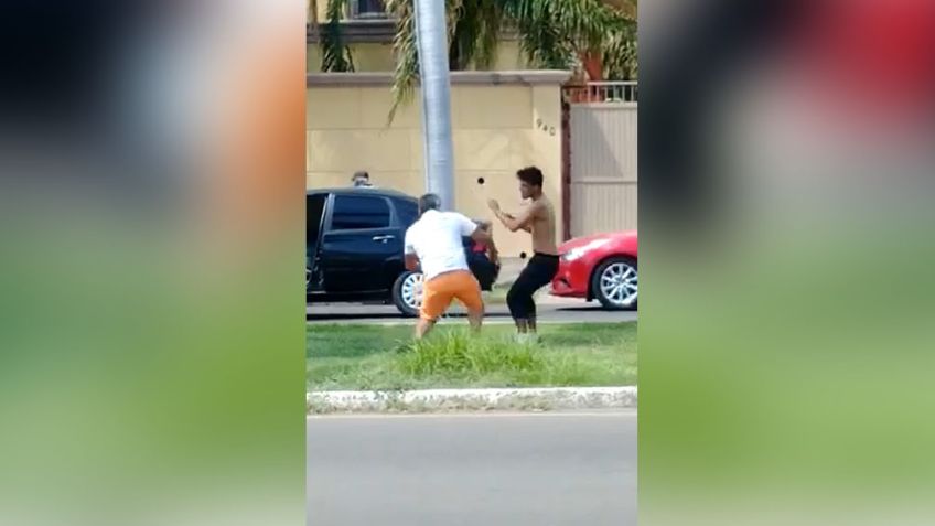 VIDEO: Conductor y limpiaparabrisas protagonizan acalorada pelea al norte de Ciudad Obregón