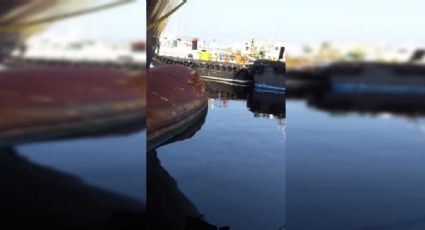 Dos Bocas: Se registra peligroso derrame de hidrocarburo en muelle comercial