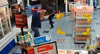 ¡Brutal! Vendedor y ladrones se enfrentan a golpes en Obregón; difunden el VIDEO de la pelea