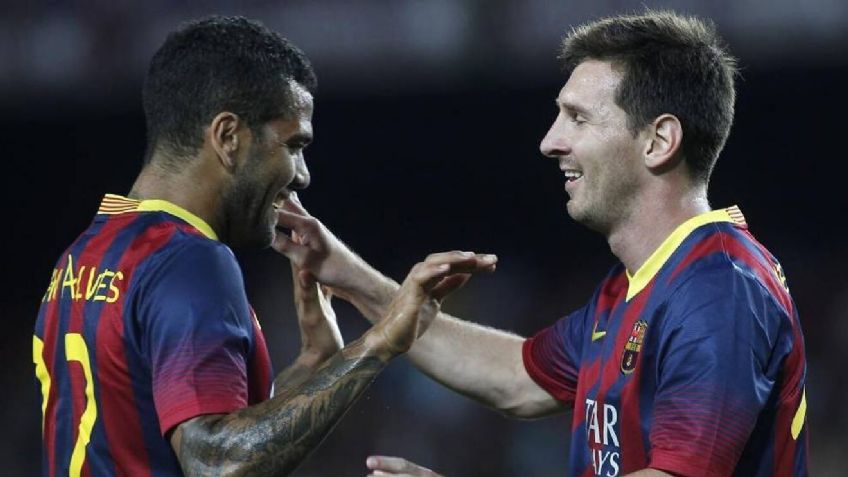 "Después de mi chica, mi mejor par": Dani Alves responde a la salida de Messi del Barcelona