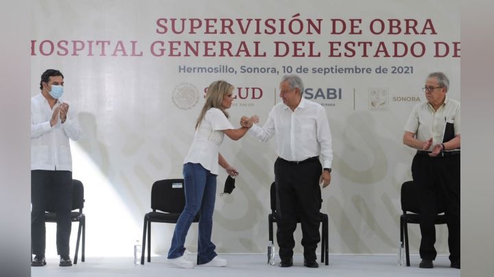 Claudia Pavlovich entrega a AMLO la obra del nuevo Hospital General del Estado de Sonora