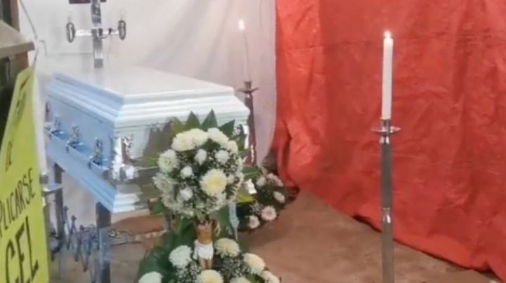 Jorge da el 'último adiós' a Mía Mayrín, su hija de 3 años que murió tras el colapso del cerro en Edomex