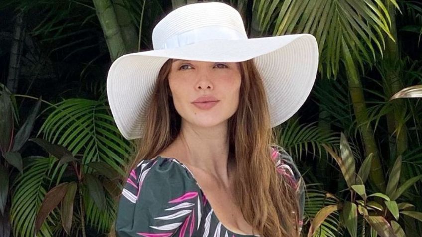 Marlene Favela, actriz de Televisa, celebra el mes patrio con tentador bañador rojo