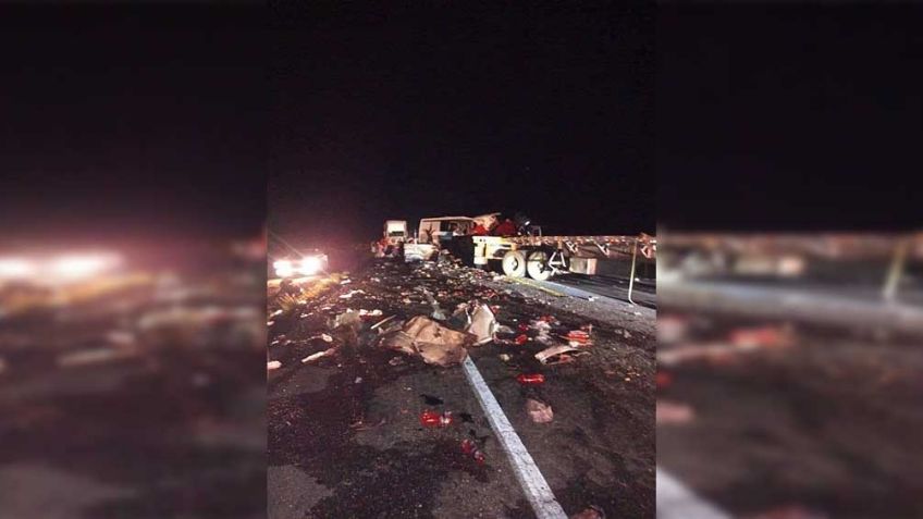 Al menos 16 muertos, el saldo de un accidente en carretera Sonoyta-San Luis Río Colorado