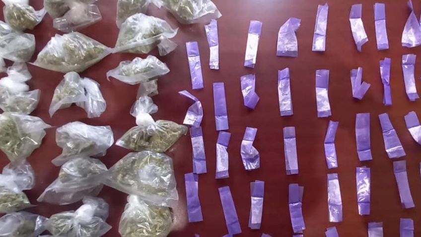 Incautan 128 paquetes de droga en Álamos y aseguran vehículo con reporte de robo