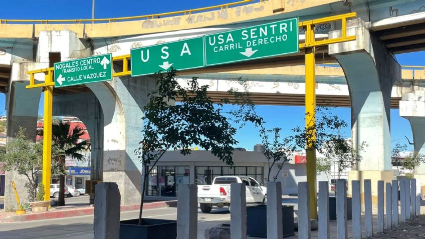 Nogales: Podrían ampliar un carril para programa Sentri en la garita Mariposa