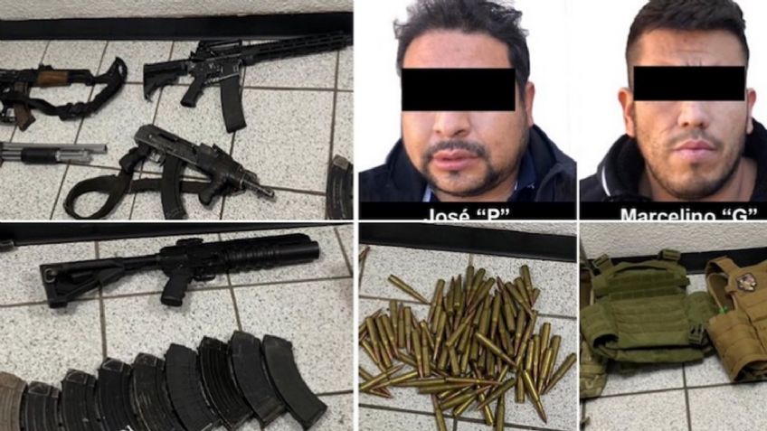 Sonora: Caen dos sujetos en posesión de ocho rifles de alto poder, droga y equipo táctico