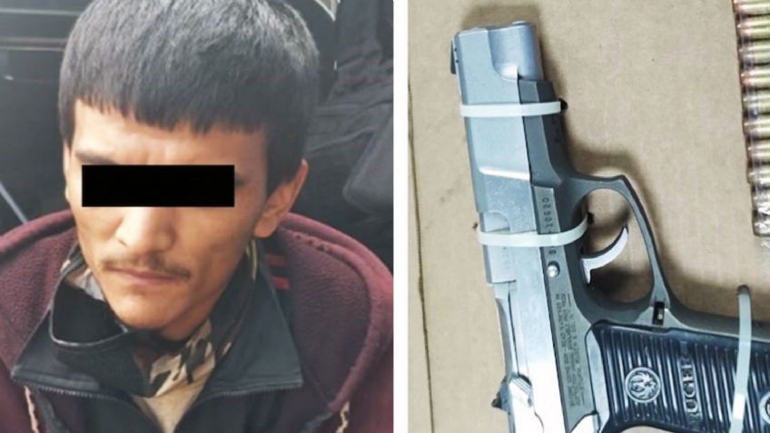 Capturan a sujeto armado en Ciudad Obregón; ocultaba pistola cargada en cangurera