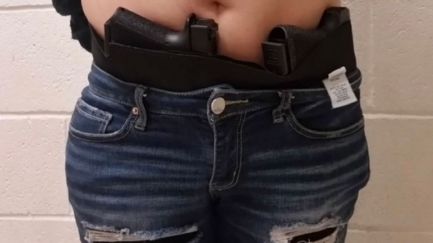 Arrestan a mujer fuertemente armada en la garita de Nogales; buscaba cruzar a nuestro país