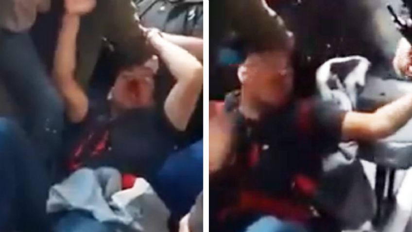 VIDEO: Pasajeros de autobús casi linchan a ladrón de 18 años en Ciudad de México