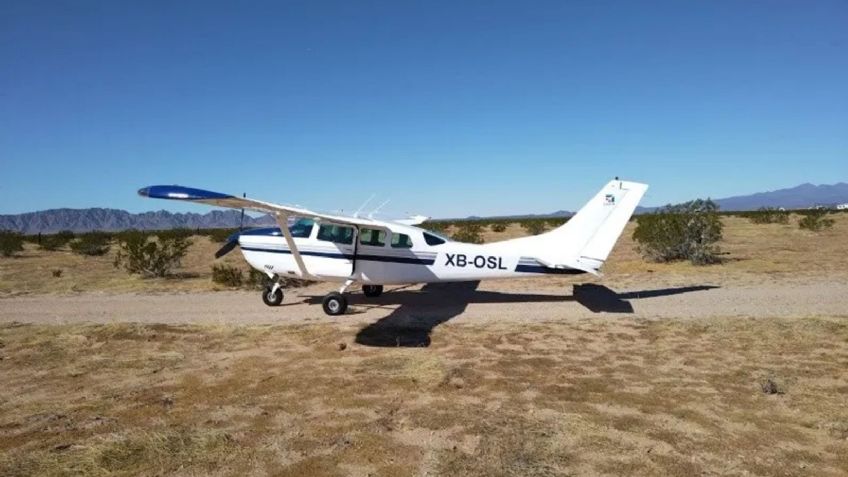 Aeronave con más de 300 kilos de presunta droga es interceptada en Puerto Peñasco