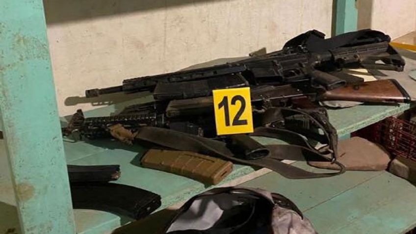 Tras cateo en domicilio de Altar, autoridades aseguran armas, cartuchos y vehículos