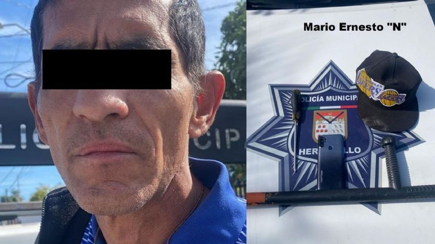 Hermosillo: Por asaltar a un transeúnte, aprehenden a Mario Ernesto en la Palo Verde