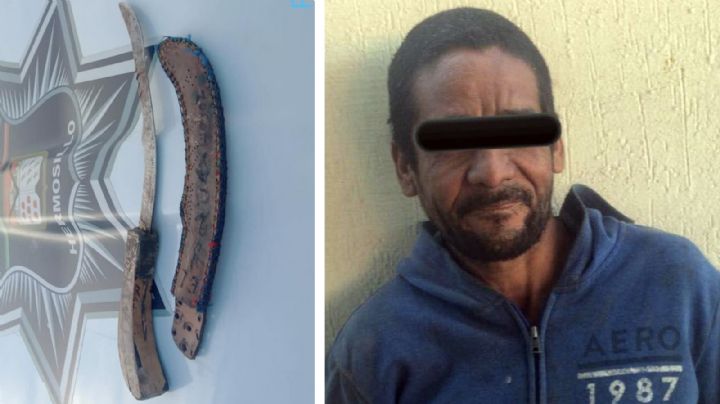 Por intentar asaltar a mujer con machete, ponen tras las rejas a Patricio en Hermosillo