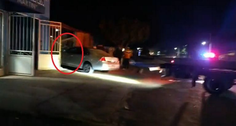 En la imagen, la colisión en la vivienda que movilizó a las autoridades.