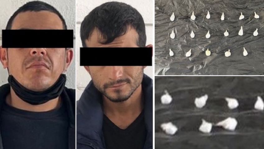 Caen dos presuntos 'tiradores' en calles de Hermosillo; les incautan 27 envoltorios de droga