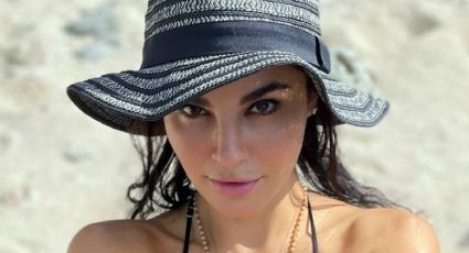 Tras iniciar romance con ex de Yanet García, Martha Higareda impacta con mini bañador negro