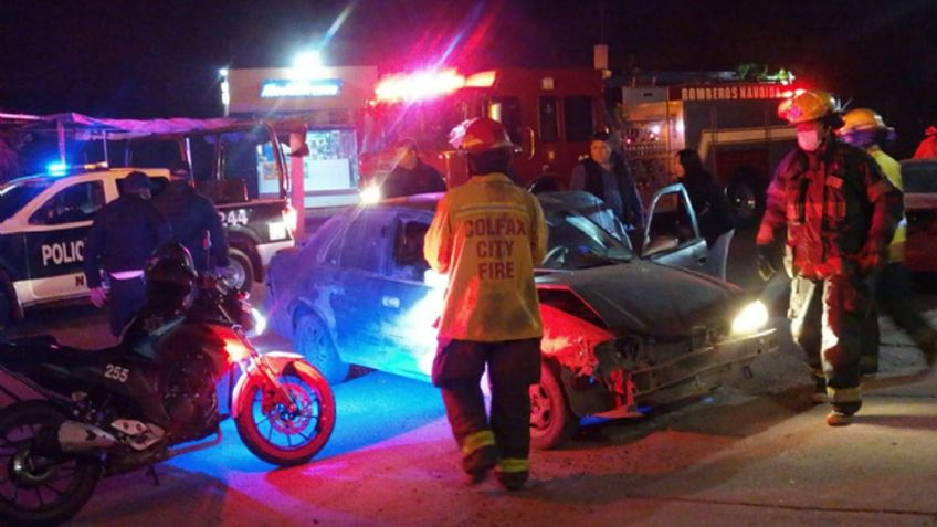 Navojoa: Conductor se pasa un alto y provoca percance de tránsito; hay una mujer lesionada