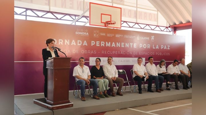 Sonora: Cajeme recibe obras dentro de la Jornada Permanente por la Paz