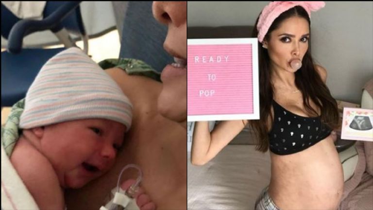 Marlene Favela esperando a Bella Seely