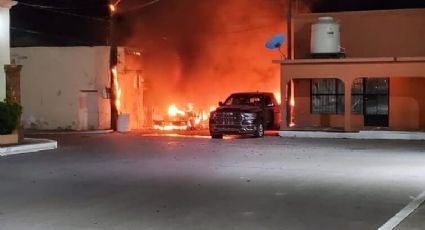 Código Rojo en Sonora: Tras tiroteos, reportan un muerto, autos calcinados y un hotel dañado