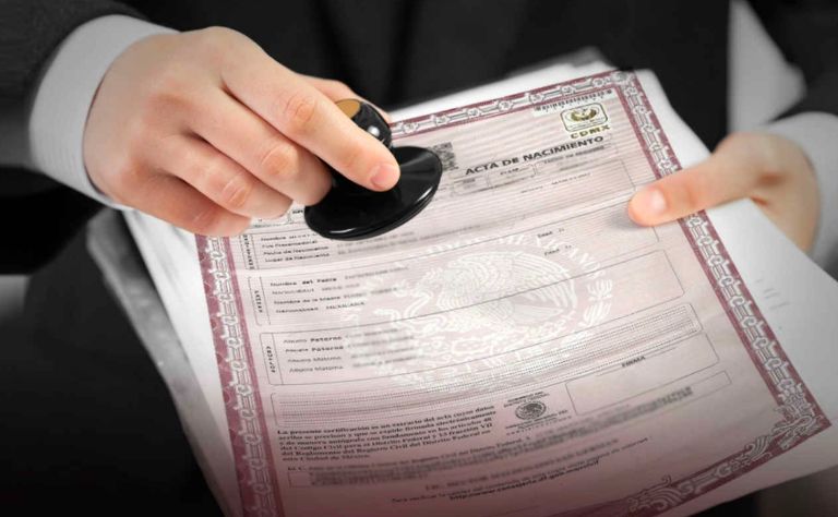 Acta de nacimiento 