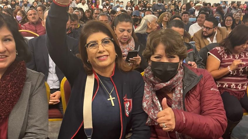 Celebran aniversario de Morena en el Edomex con Delfina Gómez y Mariela Gutiérrez