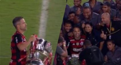 VIDEO: El capitán del Flamengo celebra título con los trabajadores del estadio Maracaná