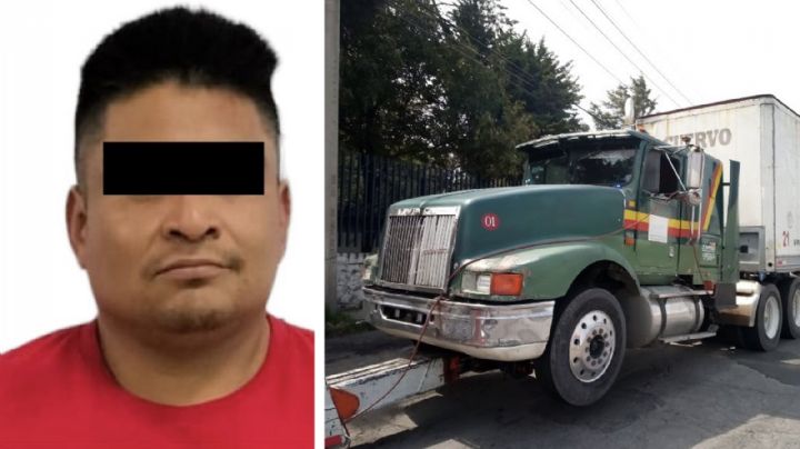 Cae Juan Antonio a bordo de tráiler robado; secuestró al chofer para hurtar la mercancía