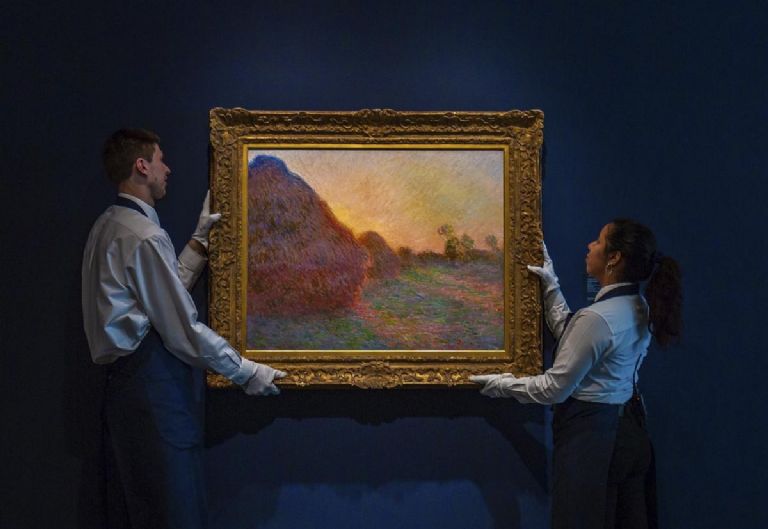 En la imagen, la obra de Monet que recibió puré de papa como forma de protesta. Foto: Internet