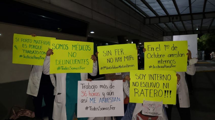 En defensa de Fernando Villalobos, médicos internos se manifiestan en el país