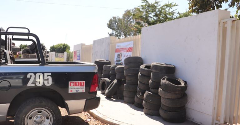 Dan banderazo a la primera campaña 'Llantatón' para disminuir riesgos por el dengue