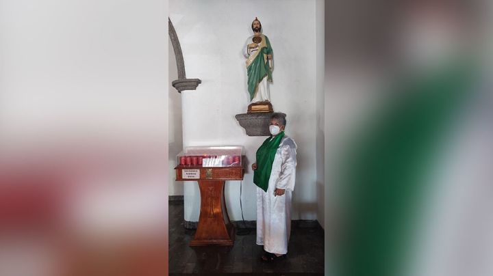 Guadalupe cumple manda a San Judas; asiste con el hábito puesto por cuarto año consecutivo