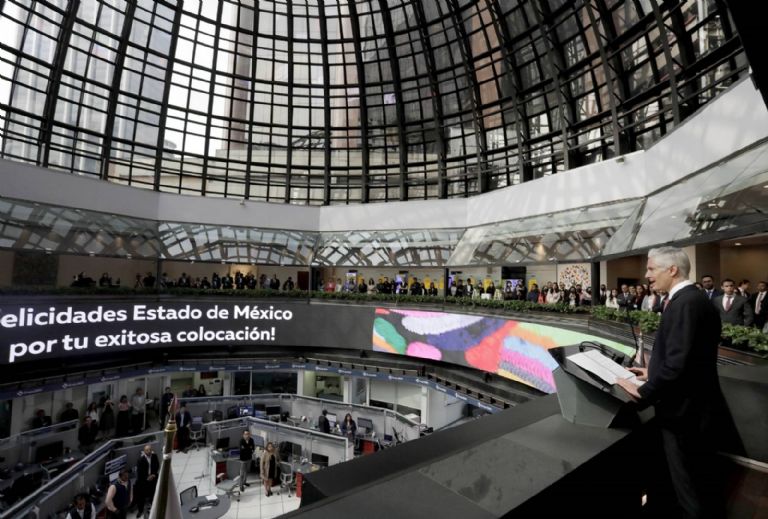 Alfredo del Mazo en la BMV