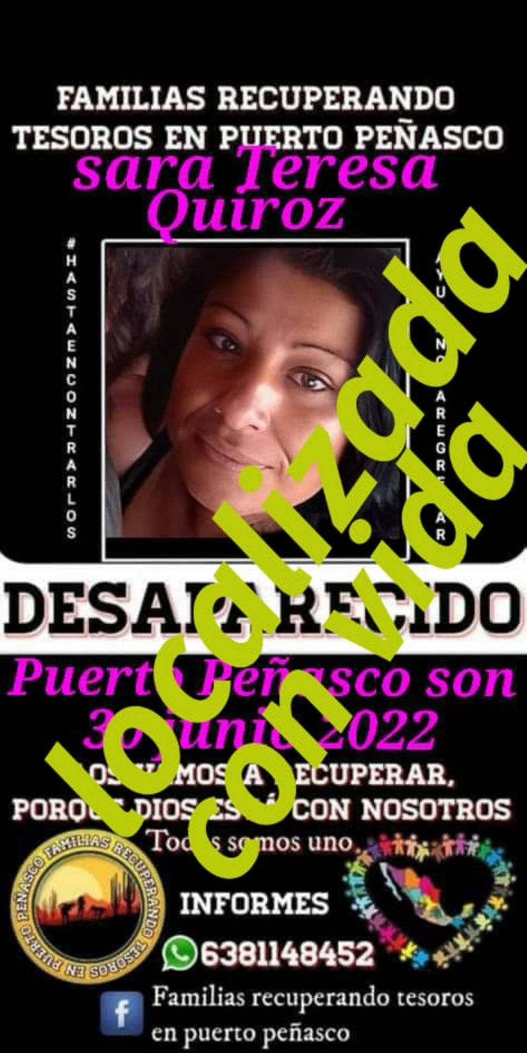 La ficha de Sara Teresa Quiroz 