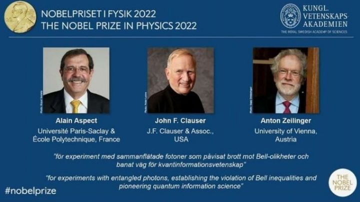 Premio Nobel: Alain Aspect, John Clauser y Anton Zeilinger son reconocidos en física por este avance