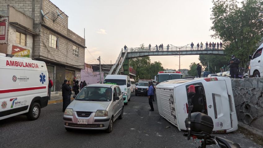 Fatídico accidente vehicular: A tempranas horas, transporte público se vuelca; hay 5 víctimas