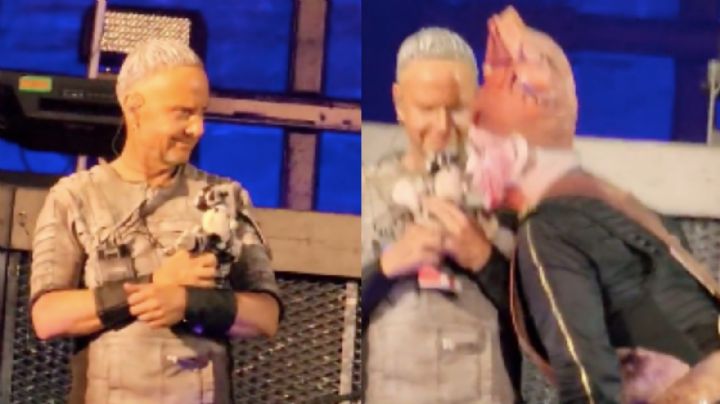 (VIDEO) Ni porque lo pidieron: A Rammstein sí le gustó el 'Dr. Simi' y hasta besos le dieron