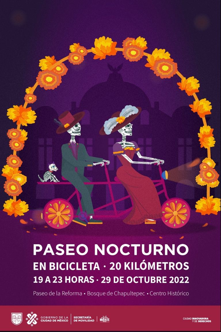 Paseo Nocturno en Bicicleta CDMX