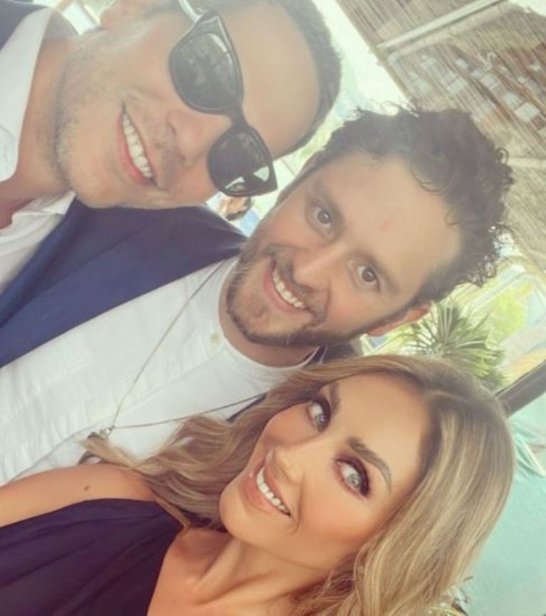 Anahí, Christopher Uckerman y Christian Chávez