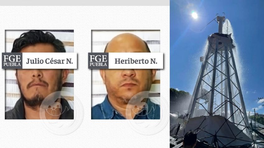 Dos servidores públicos detenidos por colapso de tanque donde dos personas fallecieron
