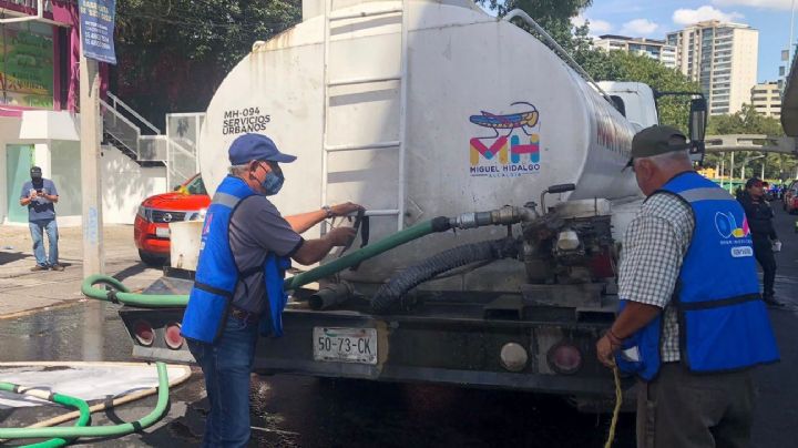 Suministro de agua en la CDMX: La alcaldía Miguel Hidalgo se prepara con pipas