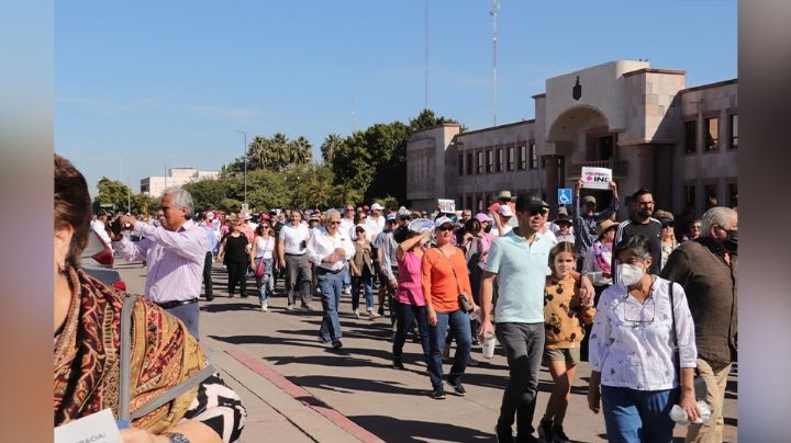 Alcalde de Cajeme descalifica a participantes de la marcha en defensa del INE