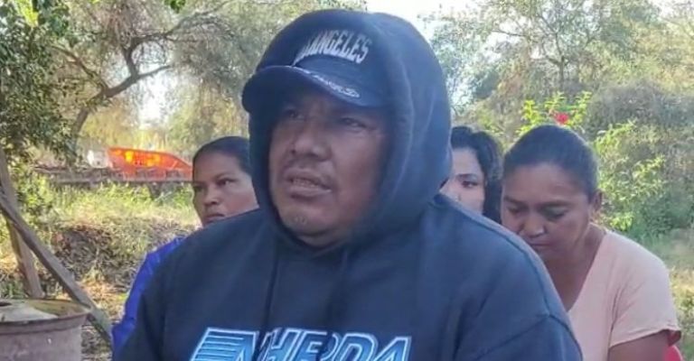 Isidoro Valencia, vocero de la tropa Yoremia y agredido en el hecho