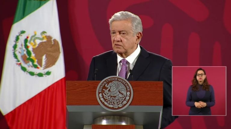 En la imagen, el presidente AMLO en su conferencia matutina. Foto: Gobierno de México