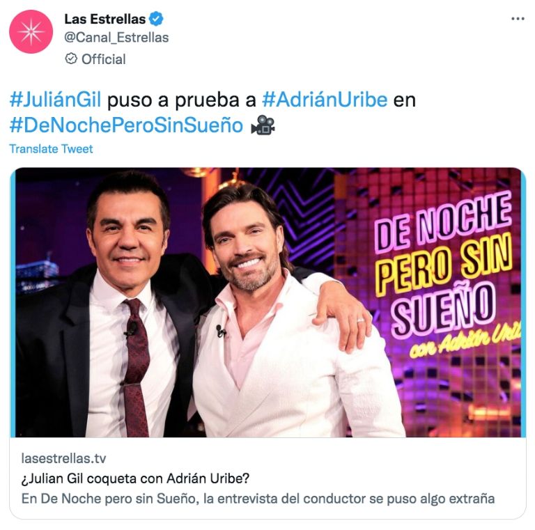 Twitter @Canal_Estrellas
