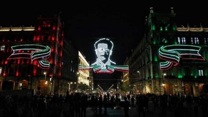Zócalo se 'pone guapo' por el Aniversario de la Revolución Mexicana; así se ve el alumbrado