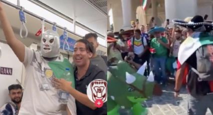 Entre luchas y dinosaurios: Mexicanos 'conquistan' Qatar y estos VIDEOS lo comprueban