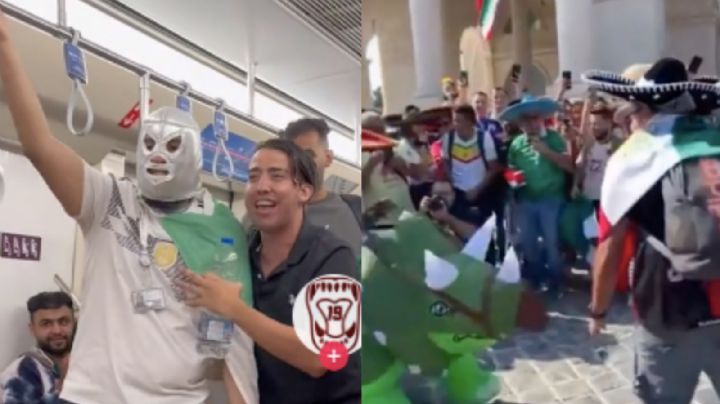 Entre luchas y dinosaurios: Mexicanos 'conquistan' Qatar y estos VIDEOS lo comprueban