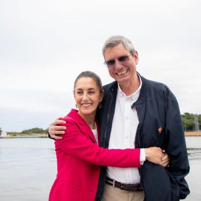 Claudia Sheinbaum y su novio Jesús María Tarriba. Foto: Internet